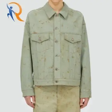 Tea-dyed denim jacket in regular fit 1