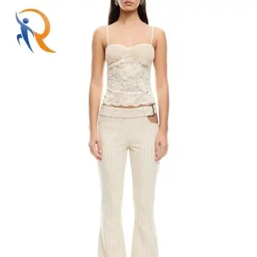 Lace corn silk style Scallop hemline 1