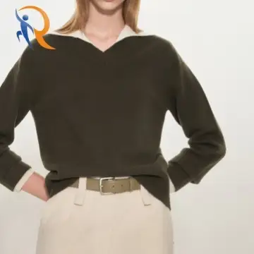 مزيج الكشمير كتلة اللون متماسكة الأعلى 1