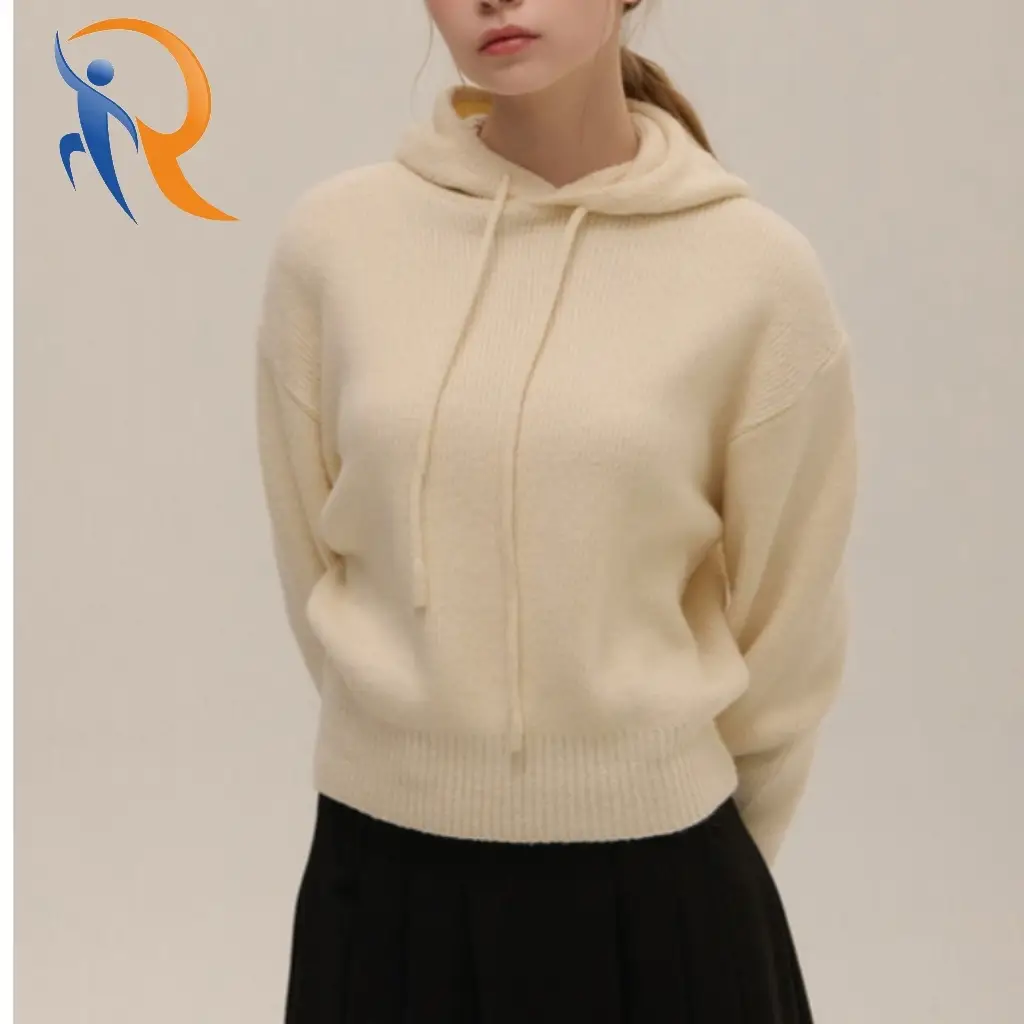 Winter Colorful Neck Angora Wool Cardigan 1