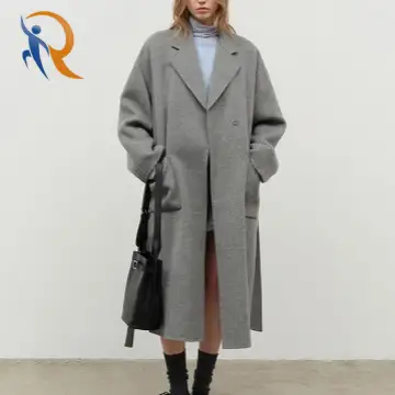 Cashmere Robe Coat - Melange Grey 1