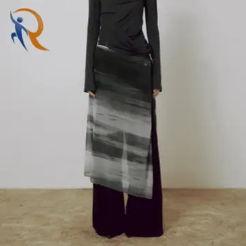 Sheer Jovian Wrap Skirt - Black 1