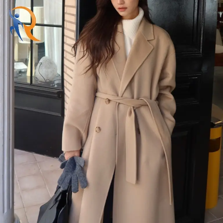 Cashmere-blend Handmade Double Long Coat 1