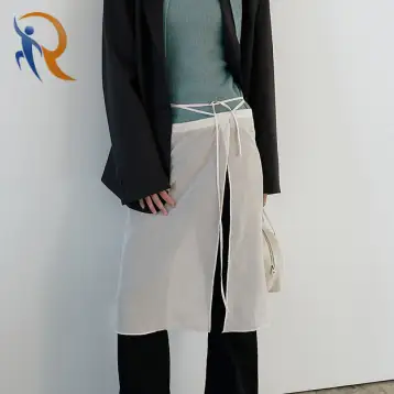 Sheer Layered Wrap Skirt with two colors 1