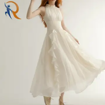 Halter-neck Dress Beautiful and natural silhouette 1