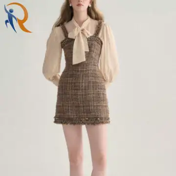 Avre Tweed Mini Dress جمال الجسم 1
