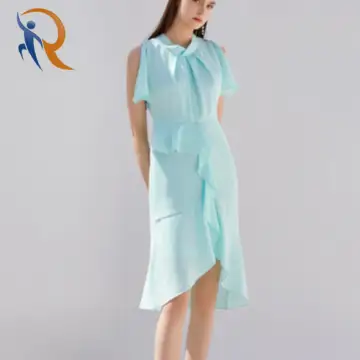 فستان كاي ريبون التعادل الكشكش (النعناع) 1