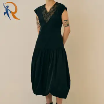 البالون صورة ظلية زنبق ثوب زنبق الأسود 1