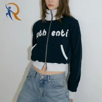 سويت شيرت قصير من القطن المضلع بقصّة Slim Fit 1