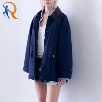 Overfit Cotton Work Blazer [Navy] 1