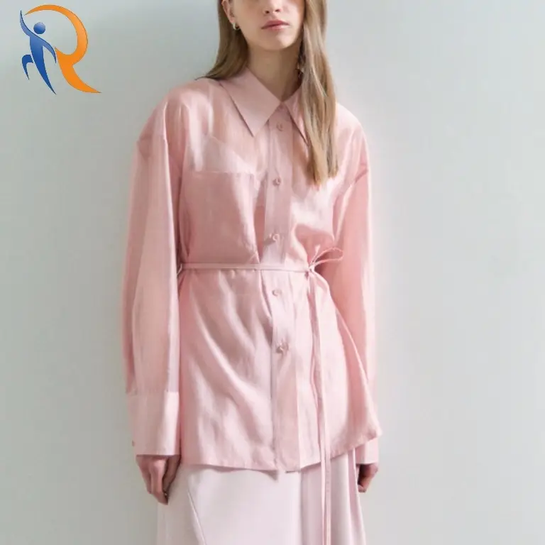 Sheer Belted Shirt 1
