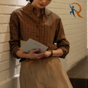Classic Grid Check Shirt - Brown 1