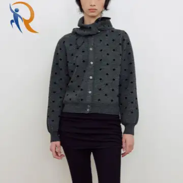 DOT SCARF SET CARDIGAN 1