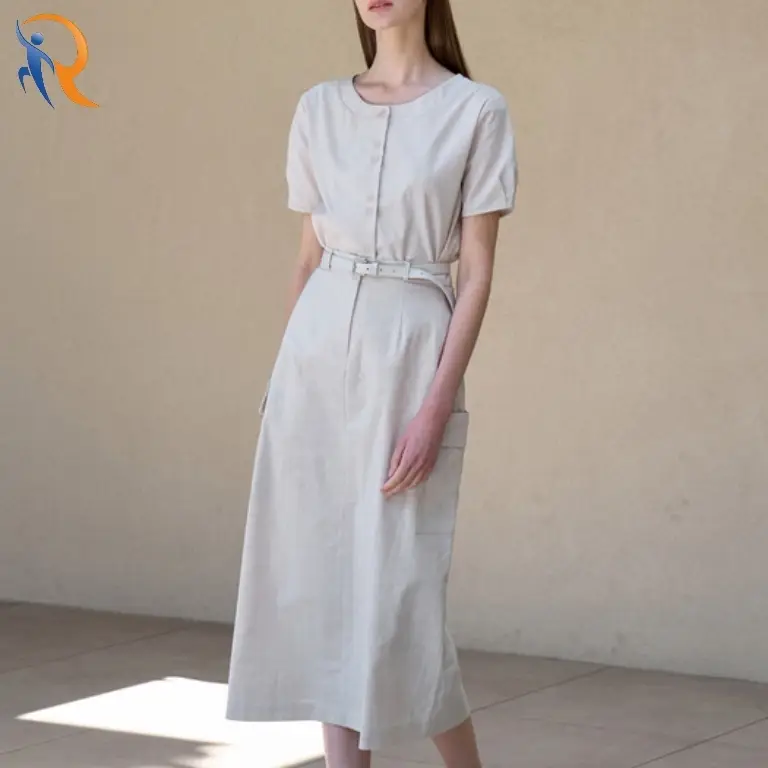 Light Grey Slav Pocket Skirt 1