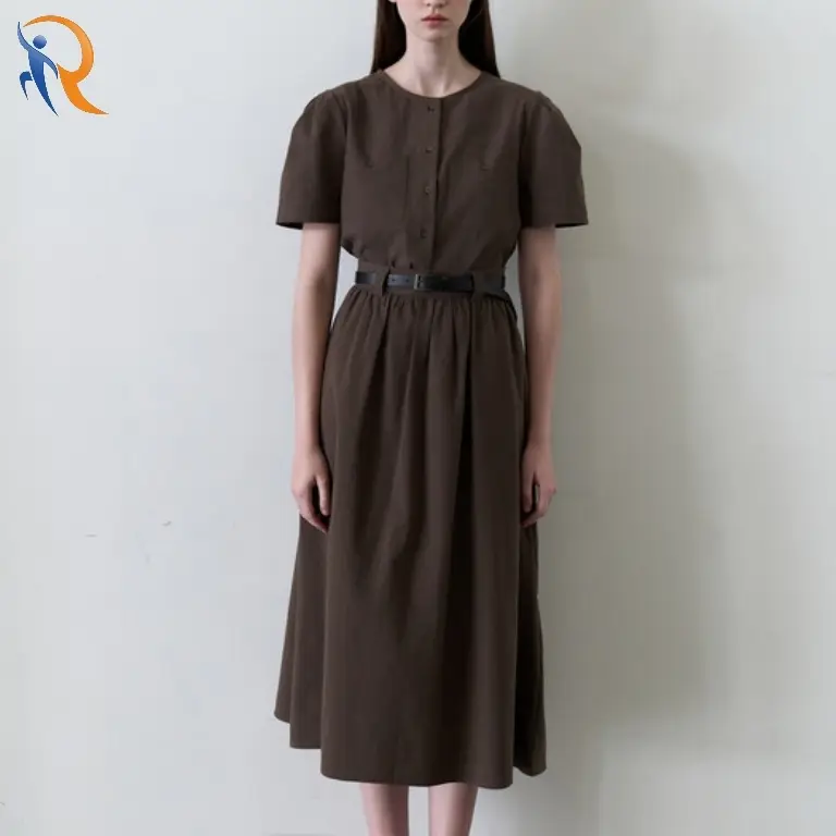 Brown puff skirt 1