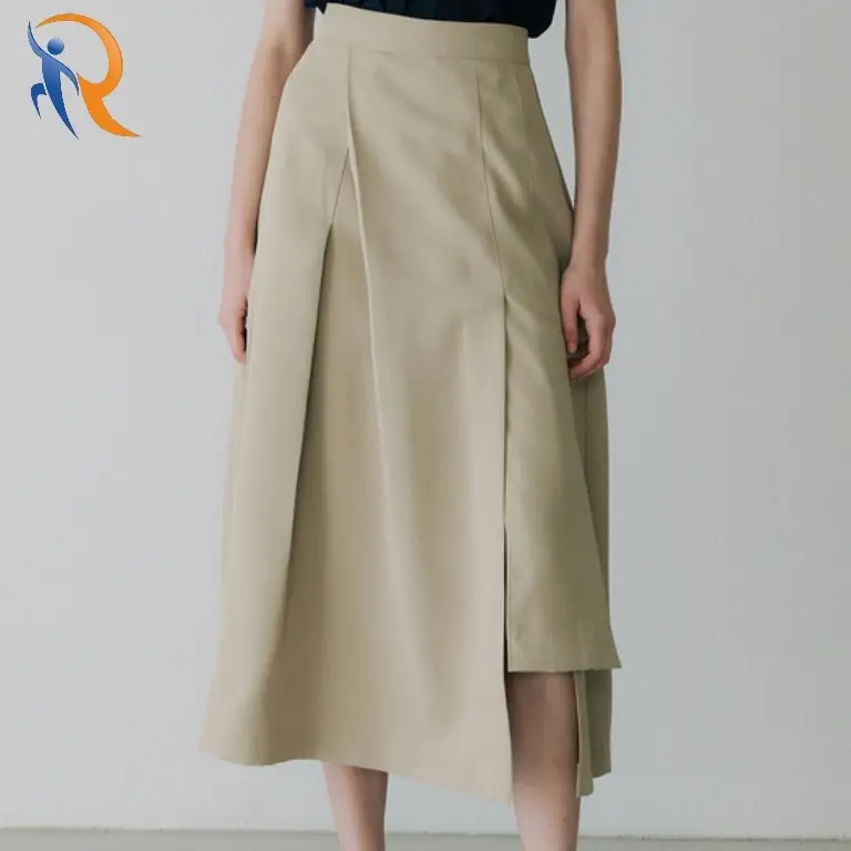 unbalance pleats flared skirt1 1