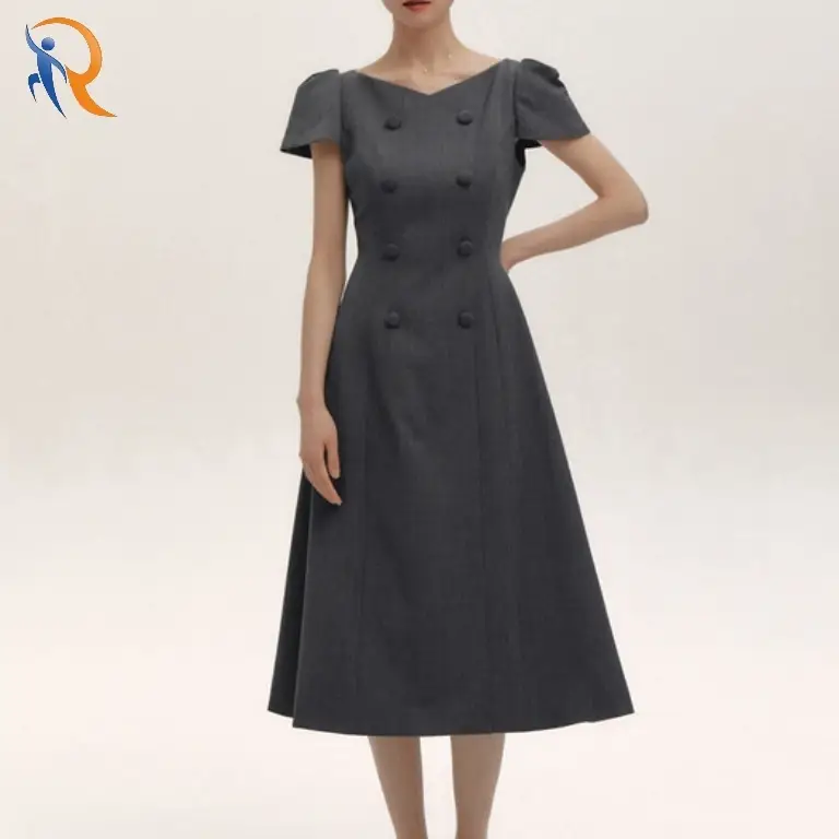 Double Button Dress 1