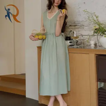Two-wear Collared Vest Dress 1