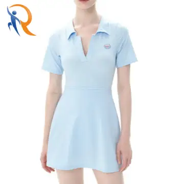Moon Child Short-Sleeve Dress One-Piece Swimsuit 1