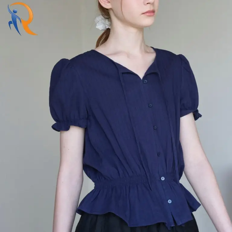 PUFF SLEEVE COTTON BLOUSE1 1