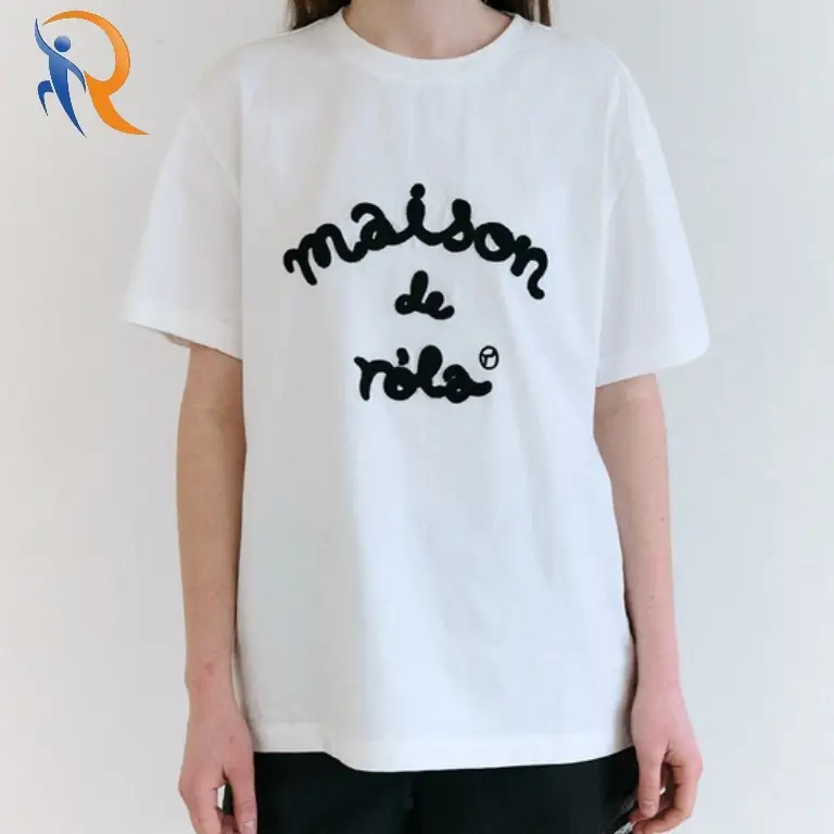 MAISON DE ROLA EMBROIDERY LOOSE FIT T-SHIRT WHITE 1