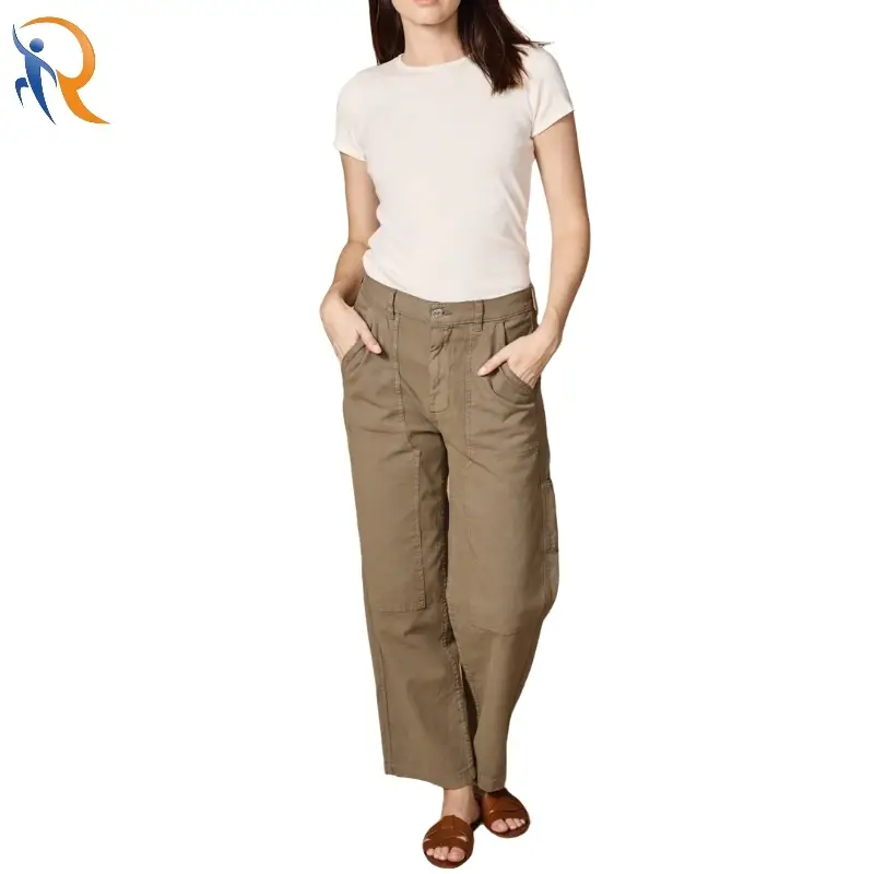 Low Rise Casual Straight Leg Multi-pocket Jeans 1