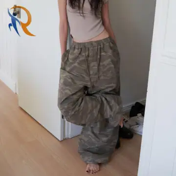 Camo Rivet Wide Banding Pants 1