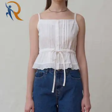 Ritz Sleeveless Top in White 1