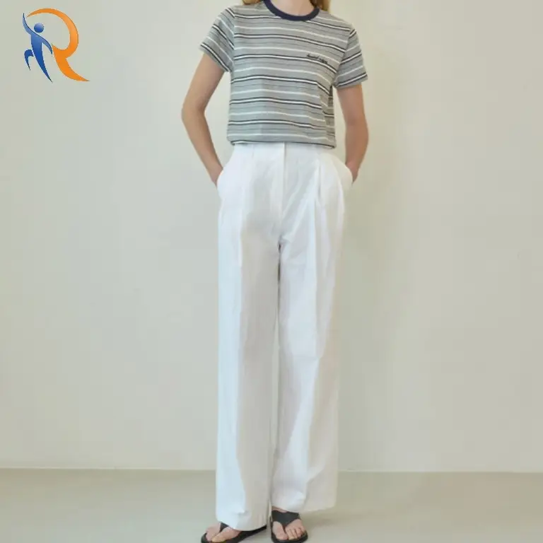 nylon pintuck slacks 1