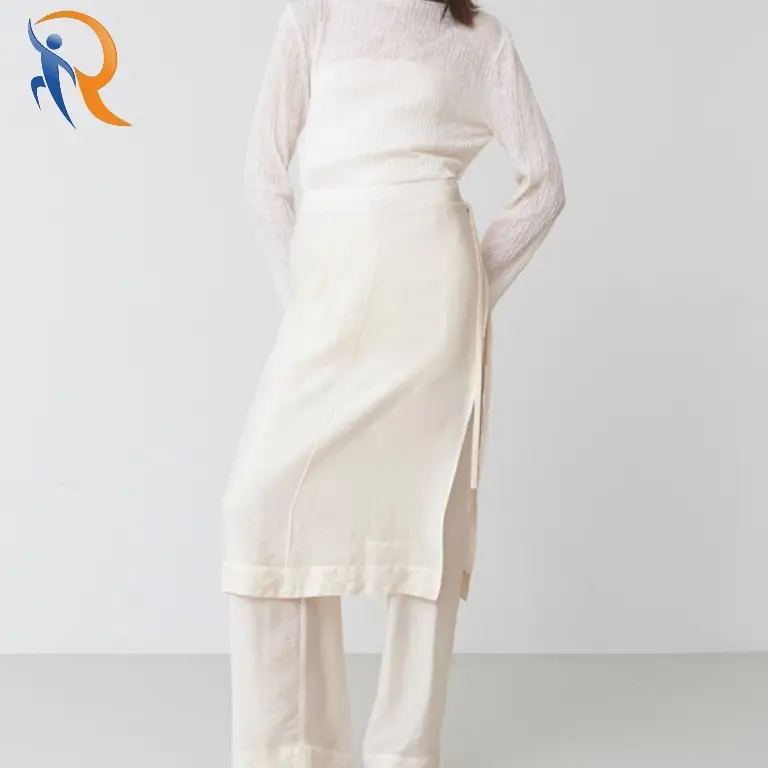 Sheer Layered Skirt-Pants 1