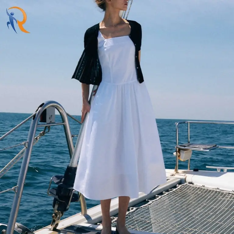 Square Drop Waist Dress 1