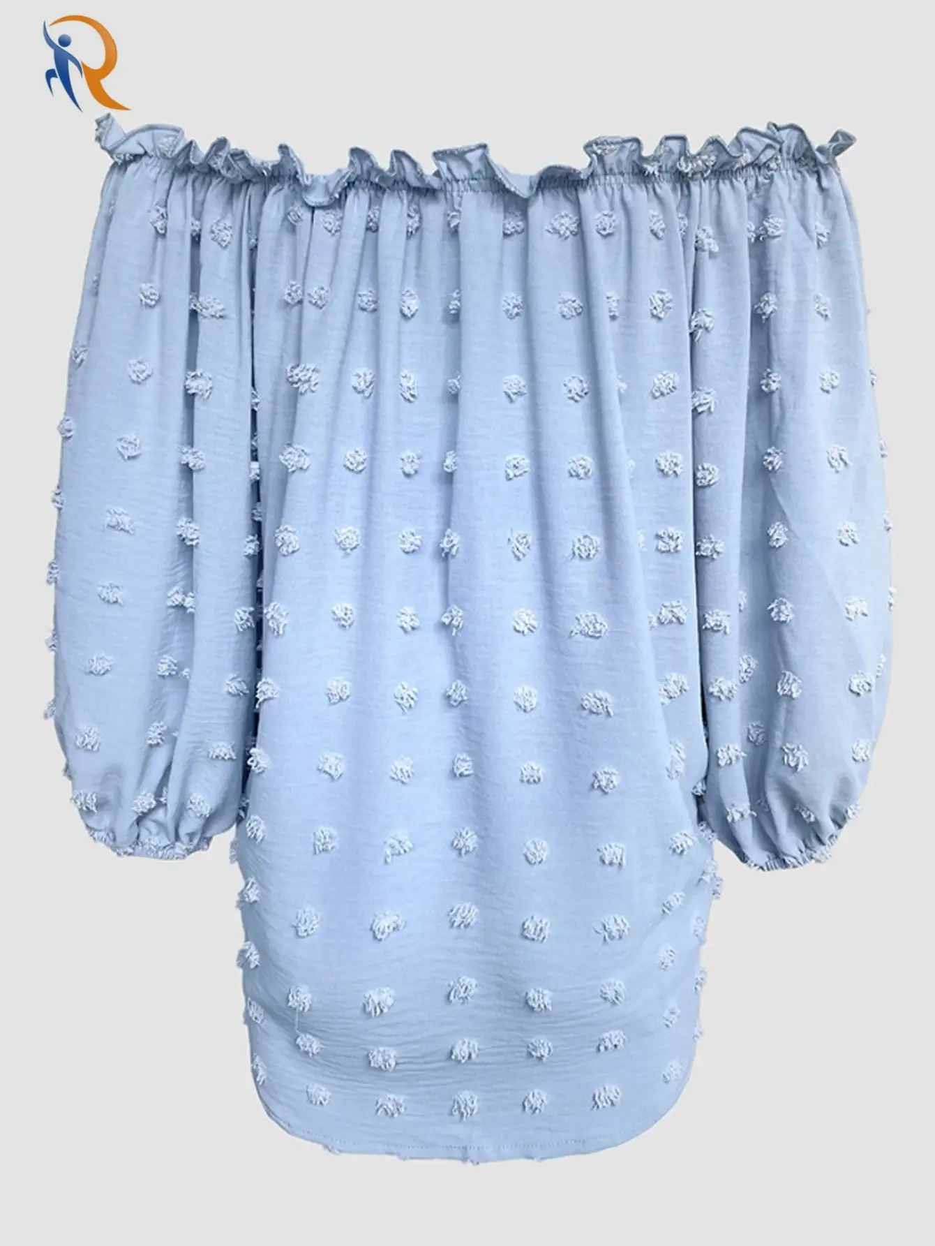 Womens Casual Off Shoulder Tops Long Sleeve Ruffle Flowy Blouses Shirts 1