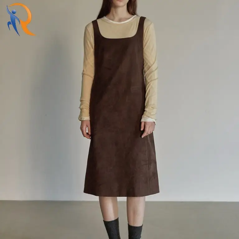 Suede sleeveless dress 1