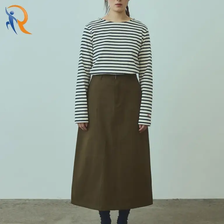 carpenter long skirt(womens) olive 1