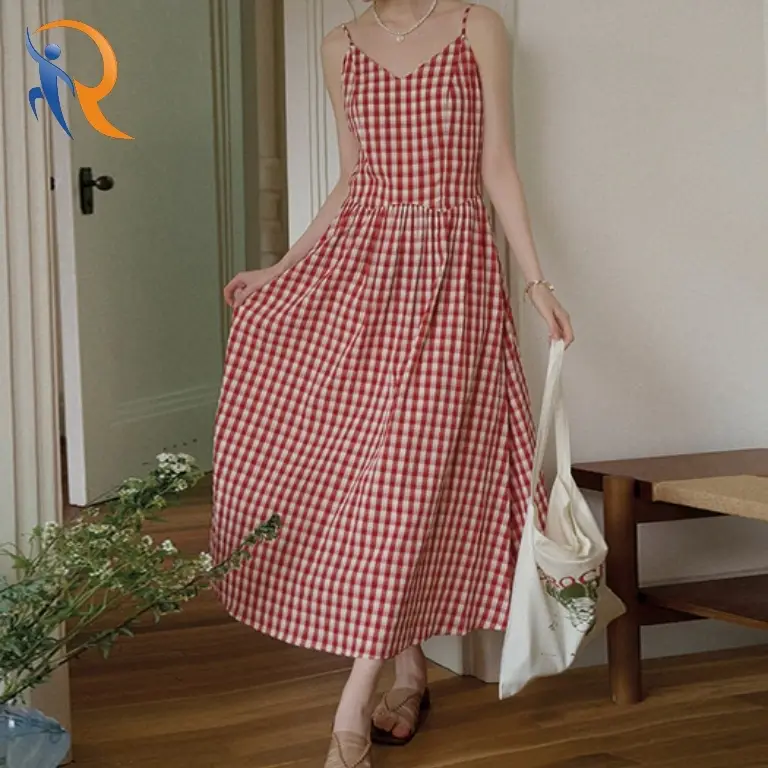 Grid classic check dress 1