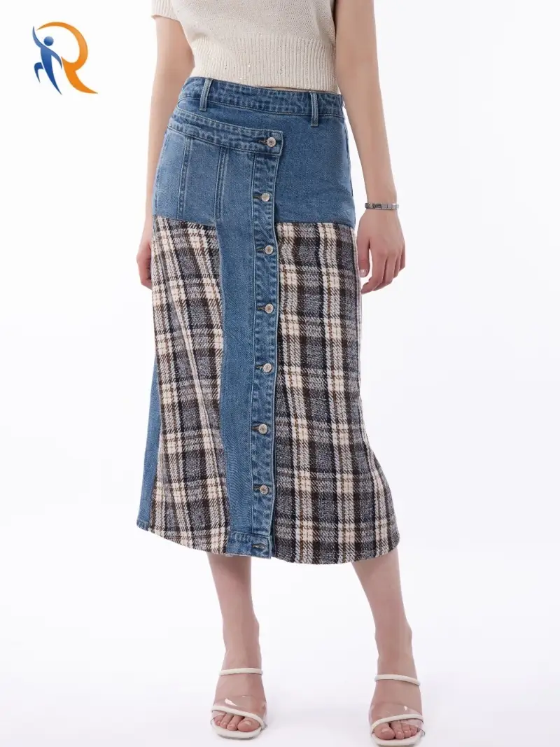 تنورة جينز من Innovare Denim Amun Lace Grid 1