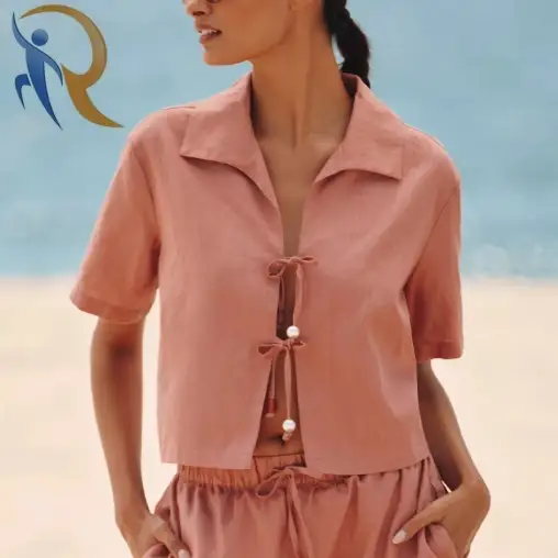 بلوزة قصيرة برباط أمامي من سيفولي باليرمو 1