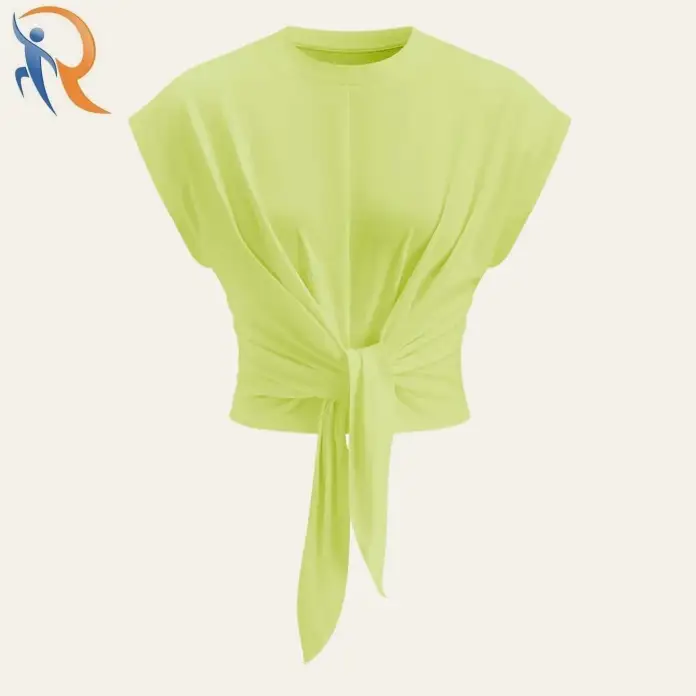 Tie-Front Cap Sleeve Top 1