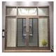 Aluminium Double Glass Swing Door SUSHENG Brand Its Color Can Be Chosen Such As Dark Gray/light Gray/black/or Customization Aluminum Casement Door Can Be Made According to Customer's Design Drawings 4