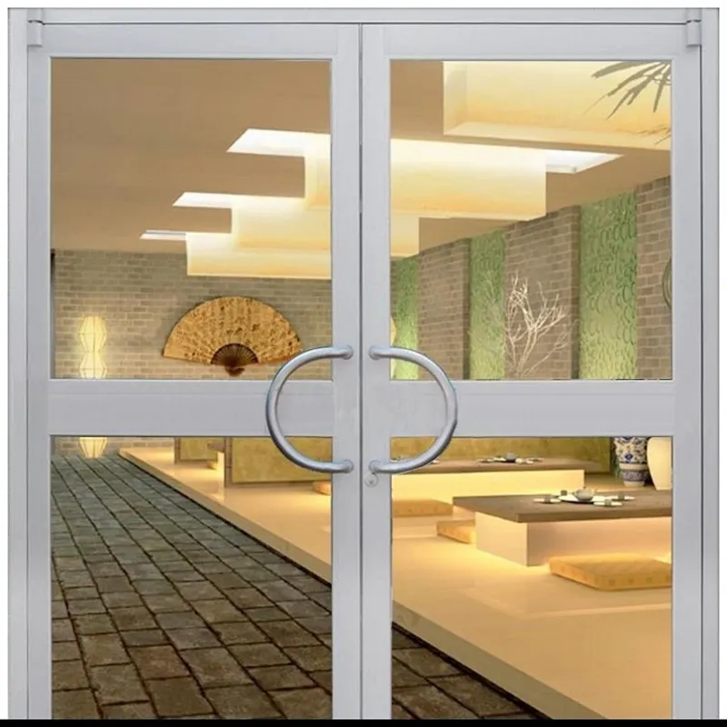 Aluminium Double Glass Swing Door SUSHENG Brand Its Color Can Be Chosen Such As Dark Gray/light Gray/black/or Customization Aluminum Casement Door Can Be Made According to Customer's Design Drawings 3