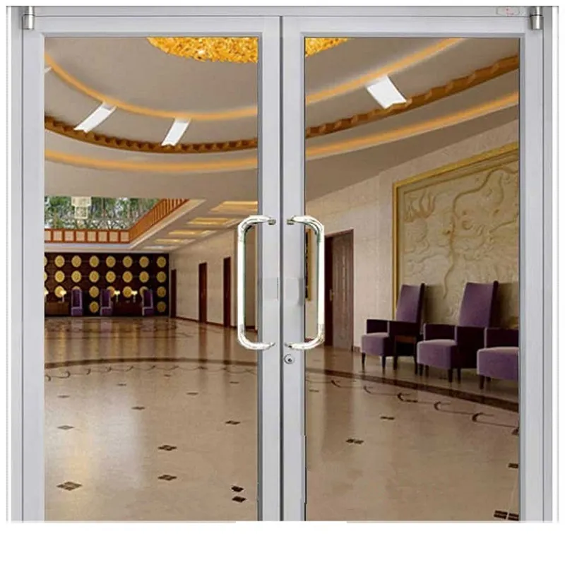 Aluminium Double Glass Swing Door SUSHENG Brand Its Color Can Be Chosen Such As Dark Gray/light Gray/black/or Customization Aluminum Casement Door Can Be Made According to Customer's Design Drawings 2