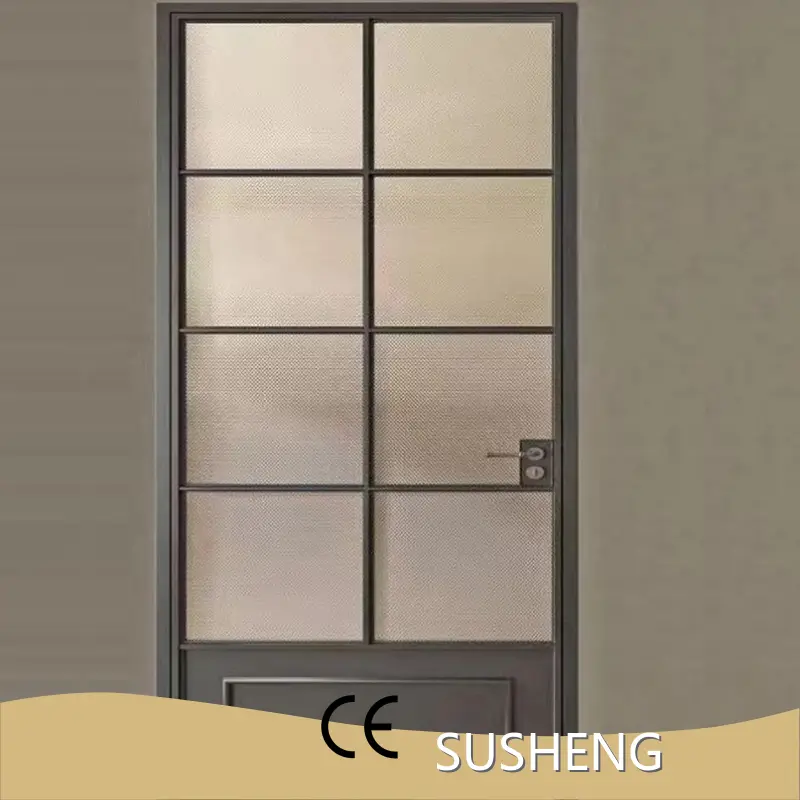 OEM Commercial Window and Door Company SUSHENG Aluminum Casement Door Specification Can Be Customized 1