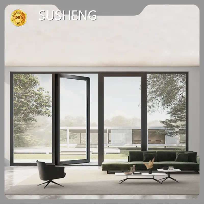 Aluminum Windows Factory with Good Price for Entrance Door SUSHENG 85mm 1