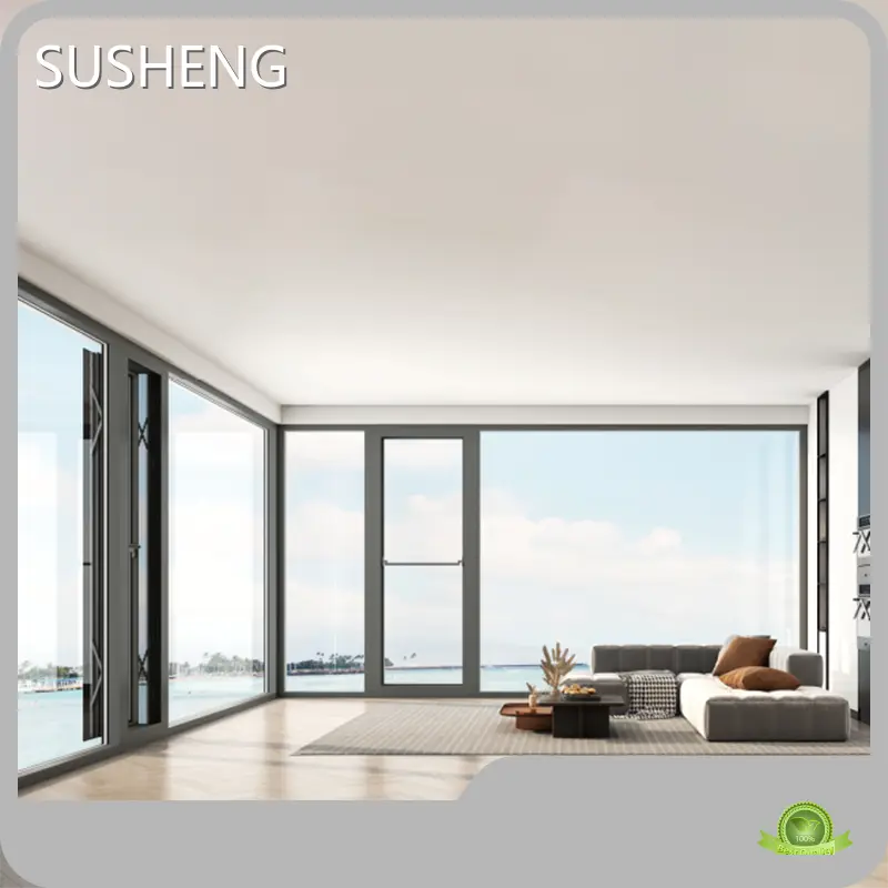 SUSHENG Commercial Aluminium Doors and Windows for Bathroom 1