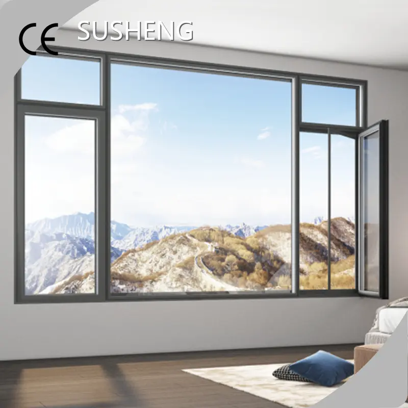 Bulk Production Aluminum Windows Factory 34mm Factory Price for House Decoration 1
