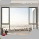 OEM Aluminium Vertical Sliding Windows SUSHENG 24-34mm 1