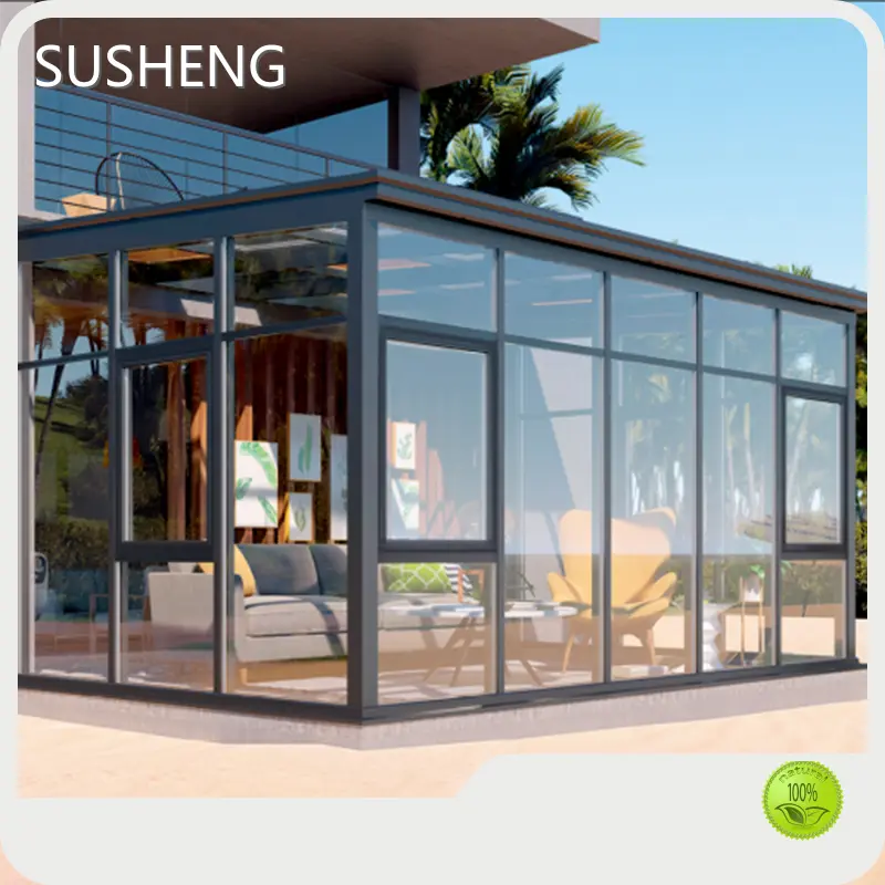 Professional Commercial Aluminium Windows and Doors Series for Space Partition 1