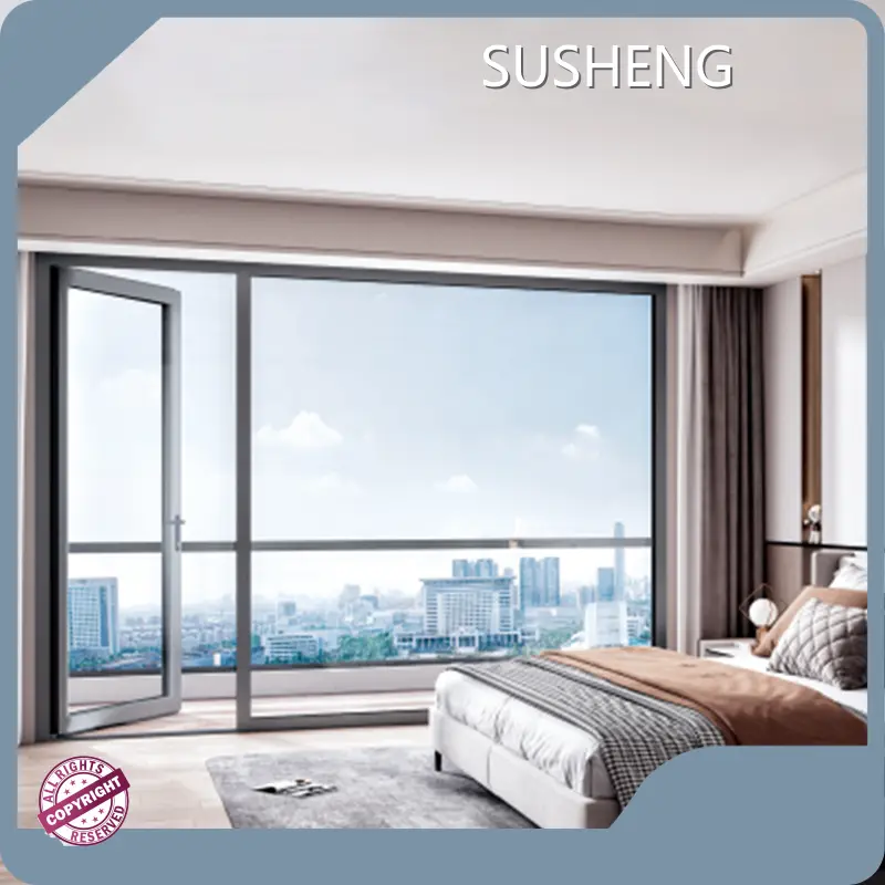 Black Aluminium Windows and Doors for Balcony 24mmseries 1