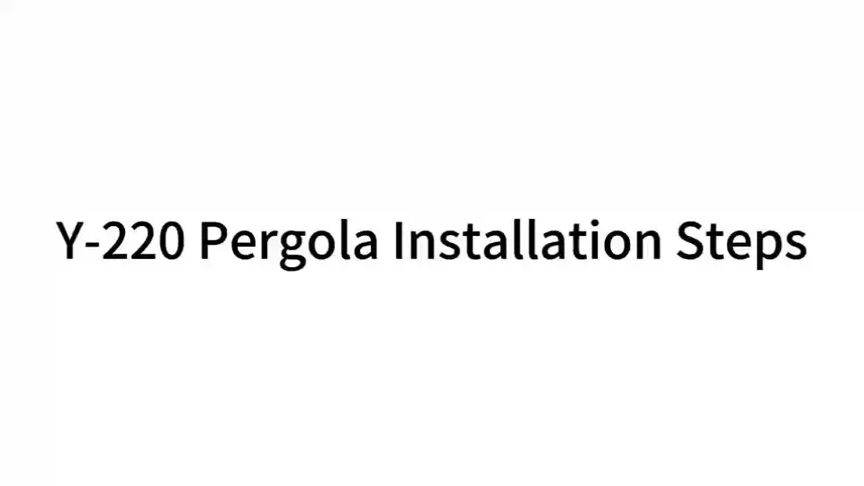 Pérgola de Aluminio tipo 220 1
