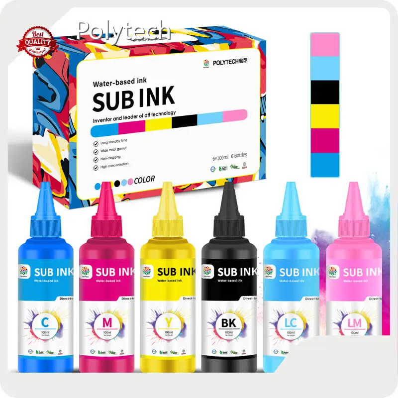 6 Color Sublimation Ink by Polytech 1